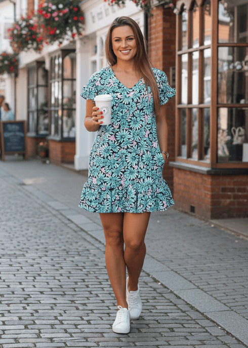 The V Flirty Anywhere Dress - Chalked Garden dubai outfit dress brunch fashion mums