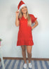 The V Flirty Anywhere Dress - Christmas Red dubai outfit dress brunch fashion mums