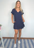 The V Flirty Anywhere Dress - Navy Cotton dubai outfit dress brunch fashion mums