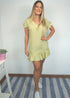 The V Flirty Anywhere Dress - Pistachio Polka Dot dubai outfit dress brunch fashion mums