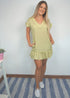 The V Flirty Anywhere Dress - Pistachio Polka Dot dubai outfit dress brunch fashion mums