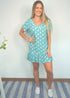 The V Flirty Anywhere Dress - Polka Dot Lagoon dubai outfit dress brunch fashion mums
