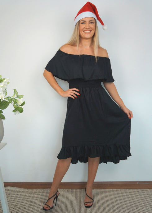 The Venice Dress - Christmas Black dubai outfit dress brunch fashion mums