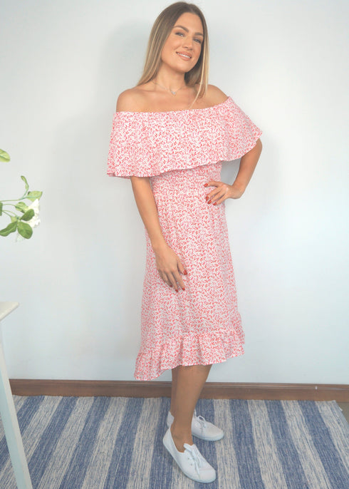 The Venice Dress - Ditsy Lipstick dubai outfit dress brunch fashion mums