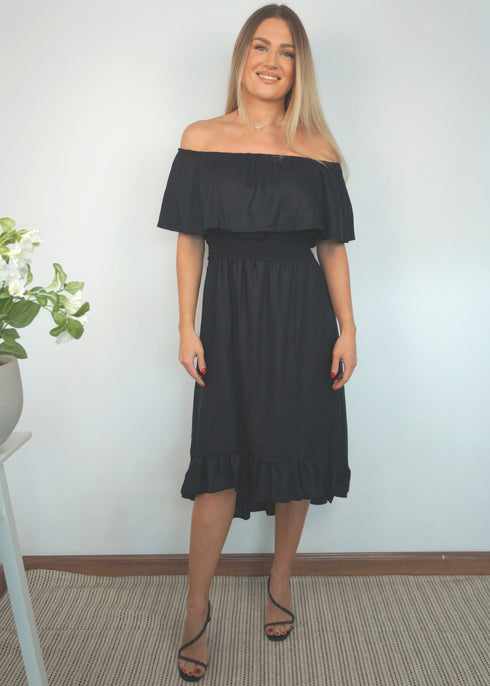 The Venice Dress - Midnight Black dubai outfit dress brunch fashion mums