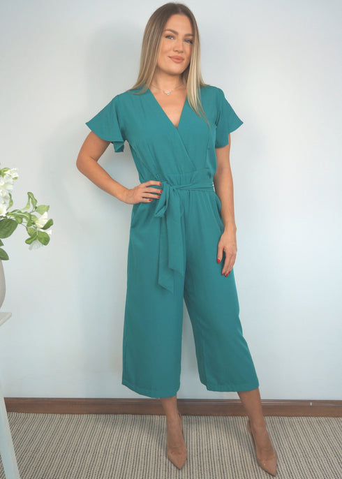 The Wrap Jumpsuit - Classic Teal dubai outfit dress brunch fashion mums