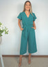The Wrap Jumpsuit - Classic Teal dubai outfit dress brunch fashion mums