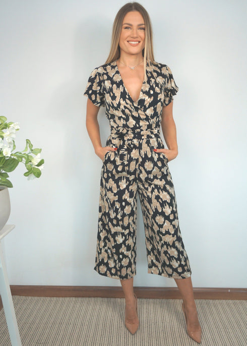 The Wrap Jumpsuit - Desert Black dubai outfit dress brunch fashion mums