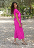The Wrap Jumpsuit - Hot Pink dubai outfit dress brunch fashion mums