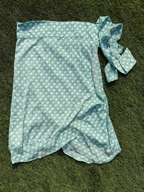 Mint Palms Wrap Skirts - FLASH SALE! dubai outfit dress brunch fashion mums