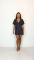 The Flirty Wrap Dress - Midnight Blush