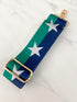 Bag The Cross Body Bag Straps - Navy Green Stars dubai outfit dress brunch fashion mums