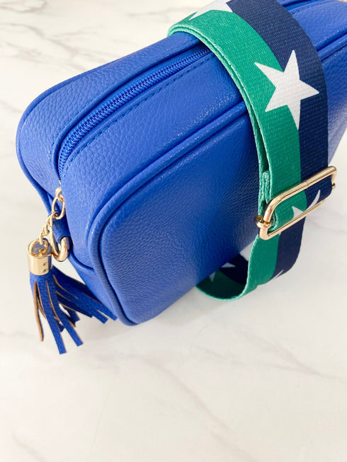Bag The Vegan Cross Body Bag - Royal Blue dubai outfit dress brunch fashion mums