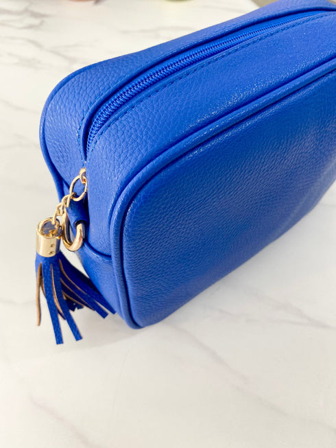 Bag The Vegan Cross Body Bag - Royal Blue dubai outfit dress brunch fashion mums