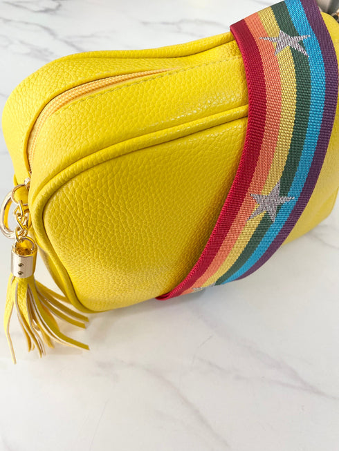 Bag The Vegan Cross Body Bag - Yellow Sunshine dubai outfit dress brunch fashion mums