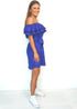 BARDOT DRESS The Belted Bardot Dress - Dark Royal Blue dubai outfit dress brunch fashion mums