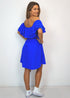 BARDOT DRESS The Belted Bardot Dress - Royal Blue dubai outfit dress brunch fashion mums