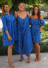 BARDOT DRESS The Belted Bardot Dress - Royal Blue Polka dubai outfit dress brunch fashion mums