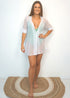 Beach Kaftan The Beach Shirt - White Chiffon dubai outfit dress brunch fashion mums