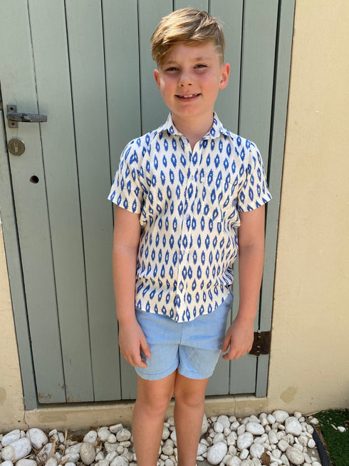 Beach Kaftan The Boy's Casual Shirt - Royal Diamond dubai outfit dress brunch fashion mums