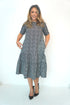 Beach Kaftan KHAKI MINI BLACK POLKA DOTS The Lakes Dress - Ditsy Black Floral dubai outfit dress brunch fashion mums