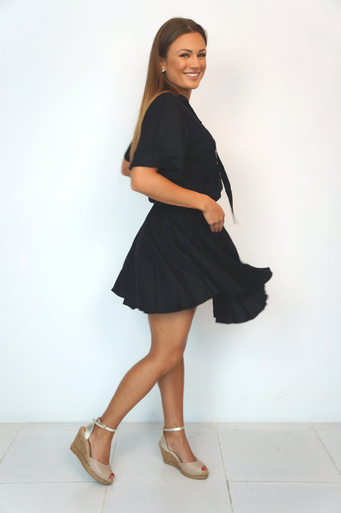 Beach Kaftan The Leah Dress - Midnight Black dubai outfit dress brunch fashion mums