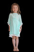 Beach Kaftan The Little Kaftan - Aqua Chiffon dubai outfit dress brunch fashion mums