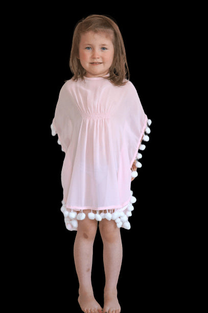 Beach Kaftan The Little Kaftan - Ice Pink chiffon dubai outfit dress brunch fashion mums
