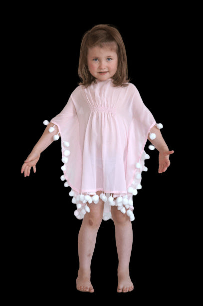 Beach Kaftan The Little Kaftan - Ice Pink chiffon dubai outfit dress brunch fashion mums