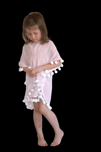 Beach Kaftan The Little Kaftan - Ice Pink chiffon dubai outfit dress brunch fashion mums