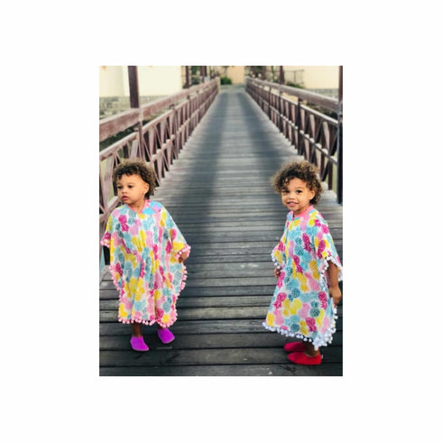Beach Kaftan The Little Kaftan - Pineapple Happiness dubai outfit dress brunch fashion mums