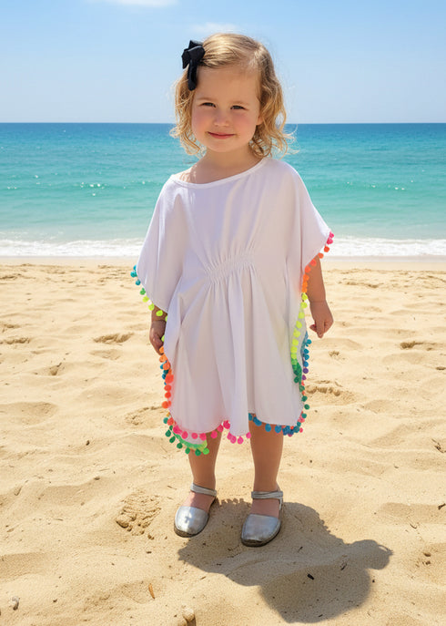 Beach Kaftan The Little Kaftan - White dubai outfit dress brunch fashion mums