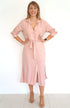 Beach Kaftan The Sara Midi Shirt Dress - Dusty Pink dubai outfit dress brunch fashion mums