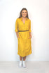 Beach Kaftan The Sara Midi Shirt Dress - Mustard Yellow dubai outfit dress brunch fashion mums