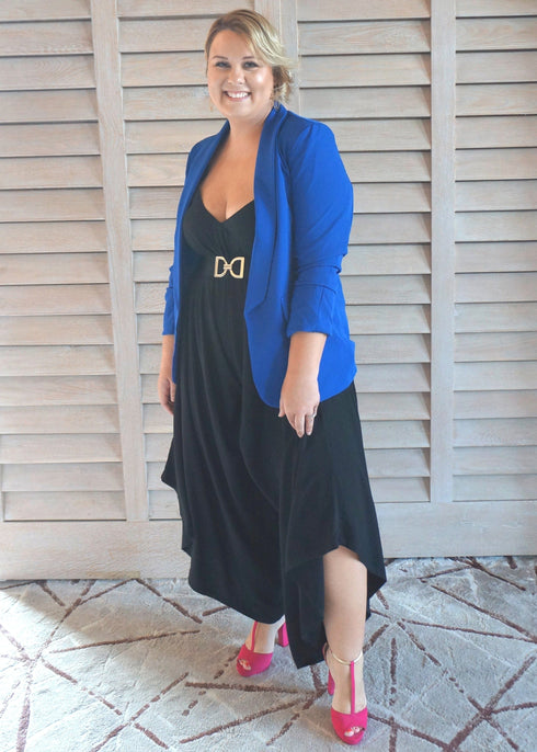 Blazer The Neon Star Blazer - Cobalt dubai outfit dress brunch fashion mums