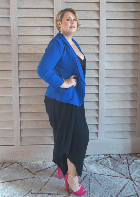 Blazer The Neon Star Blazer - Cobalt dubai outfit dress brunch fashion mums