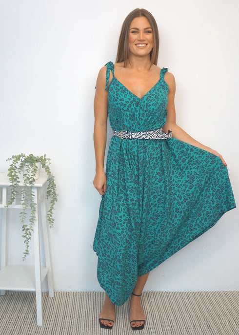 Clothing The Harem Jumpsuit - Jade Jungle dubai outfit dress brunch fashion mums