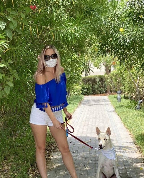 Dog Bandana - Royal Blue dubai outfit dress brunch fashion mums