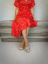 Dress The Christmas Wrap Dress - Mac Red Snowflakes dubai outfit dress brunch fashion mums