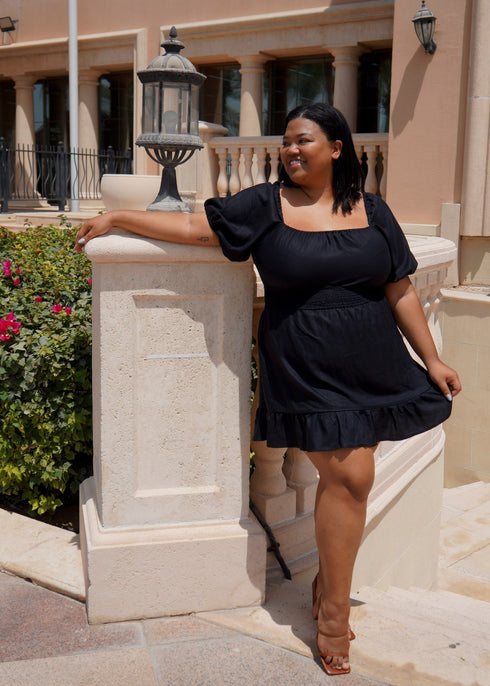 Dress The Daisy Dress | Midnight Black dubai outfit dress brunch fashion mums