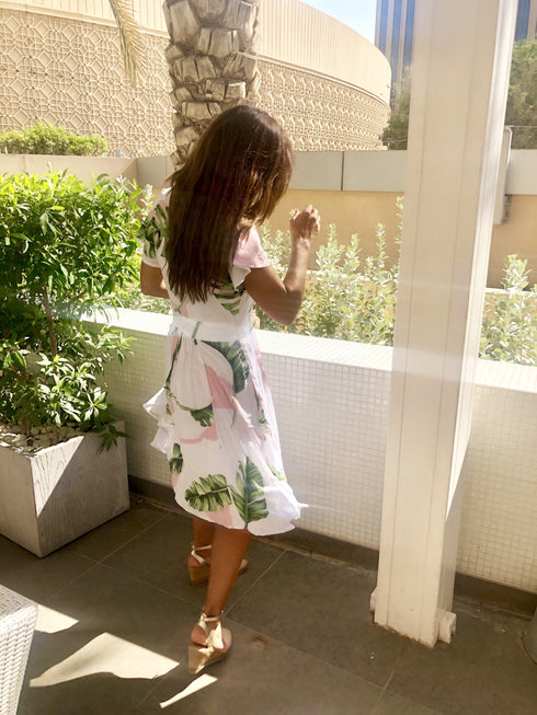 Dress The Domi Fitted Shirt Dress - Palm Breeze dubai outfit dress brunch fashion mums