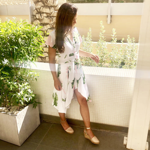 Dress The Domi Fitted Shirt Dress - Palm Breeze dubai outfit dress brunch fashion mums