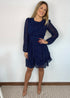 Dress The Dream Dress - Navy Drops dubai outfit dress brunch fashion mums