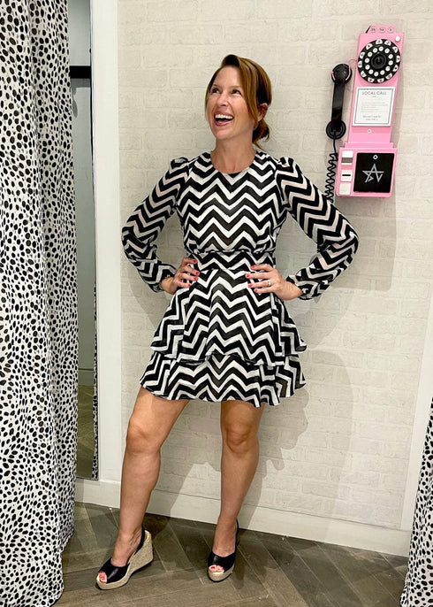 Dress The Dream Dress - Painted Chevrons dubai outfit dress brunch fashion mums