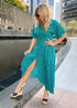 Dress The Fitted Shirt Dress - Emerald Leopard dubai outfit dress brunch fashion mums