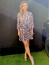 Dress The French Dress - Cobalt Gold Leopard dubai outfit dress brunch fashion mums