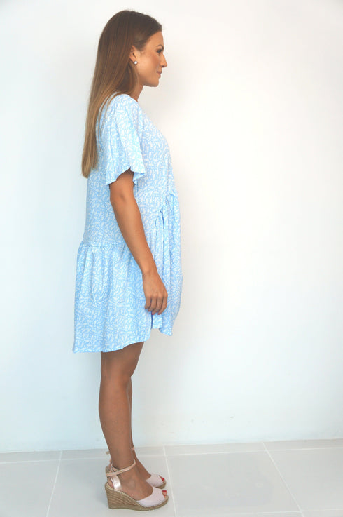 Dress The French Dress - Ditsy Sky dubai outfit dress brunch fashion mums