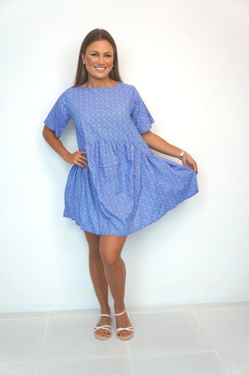 Dress The French Dress - Liberty Blue dubai outfit dress brunch fashion mums
