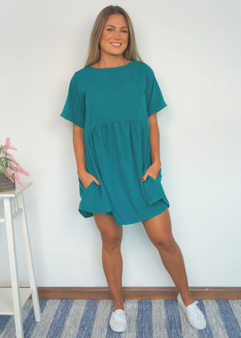 Dress The French Dress - Summer Teal dubai outfit dress brunch fashion mums