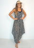 Dress BLACK & WHITE PAINTED CHEVRON The Harem Jumpsuit - Black & White Painted Chevron dubai outfit dress brunch fashion mums